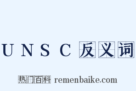 UNSC反义词是什么意思的图片